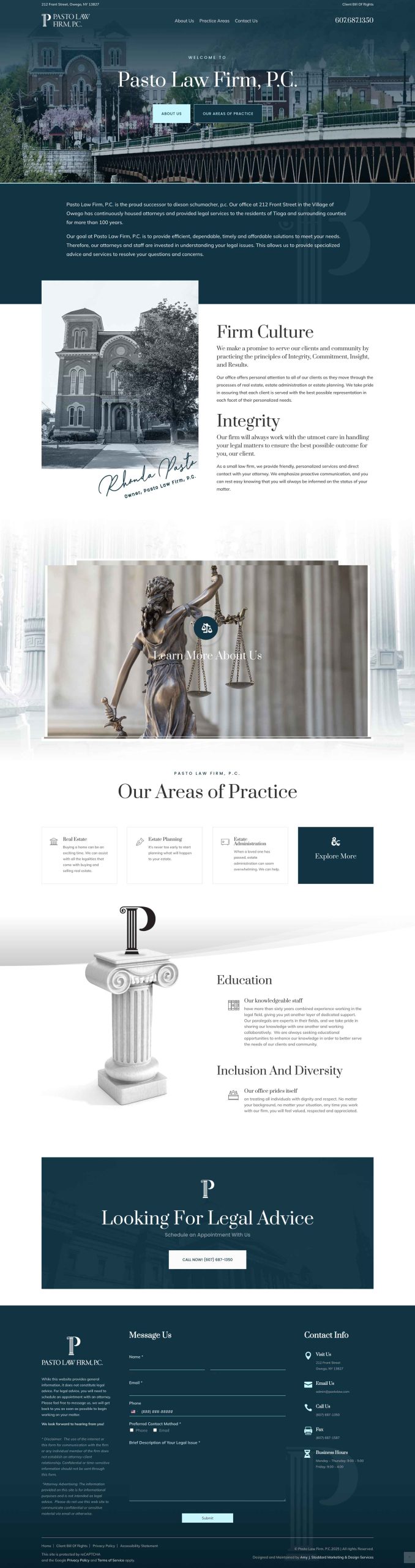 Pasto Law Website